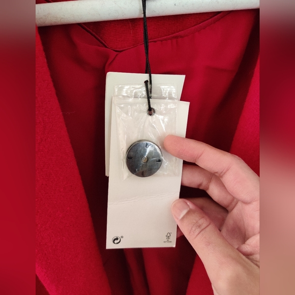 Red Bershka Coat - Picture 4 of 6